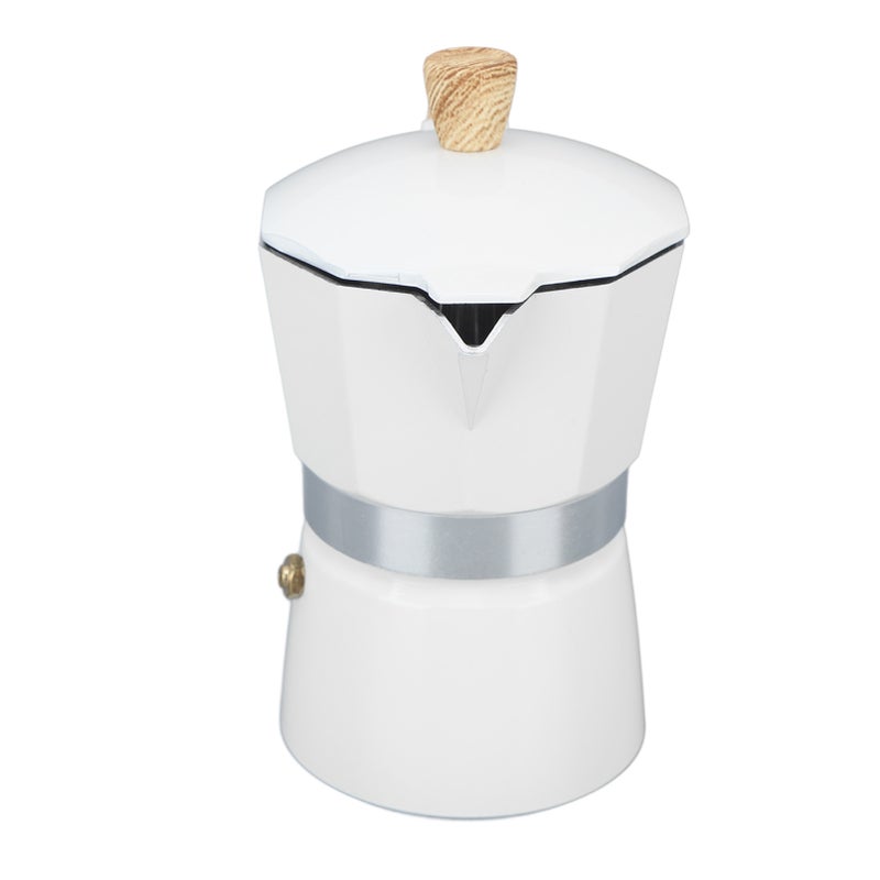 Kitchen Stovetop Coffee Maker Stovetop Moka Pot Aluminum Moka Coffee Pot for Home 150ml 3 Cups - Image 5