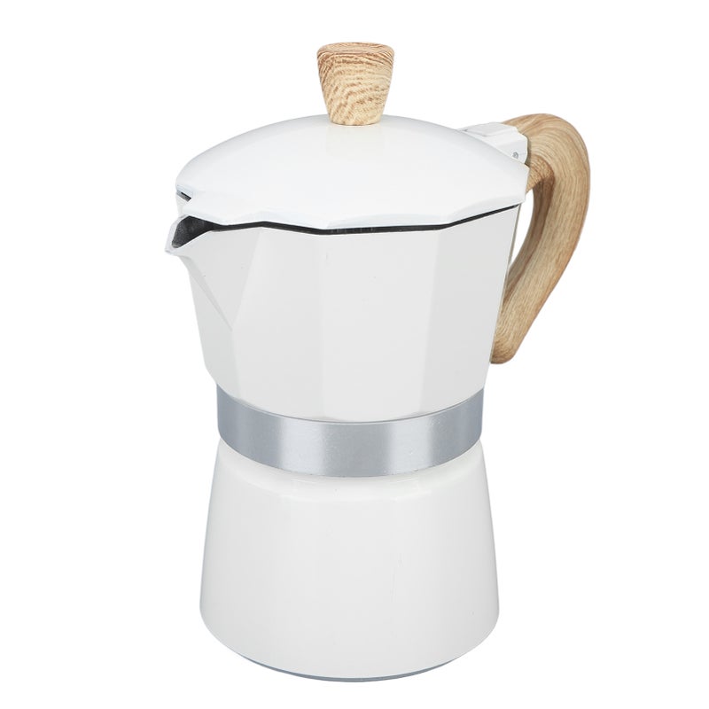 Kitchen Stovetop Coffee Maker Stovetop Moka Pot Aluminum Moka Coffee Pot for Home 150ml 3 Cups - Image 1