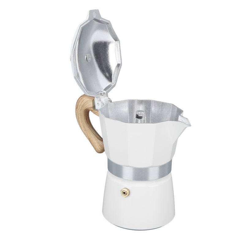 Kitchen Stovetop Coffee Maker Stovetop Moka Pot Aluminum Moka Coffee Pot for Home 150ml 3 Cups - Image 2