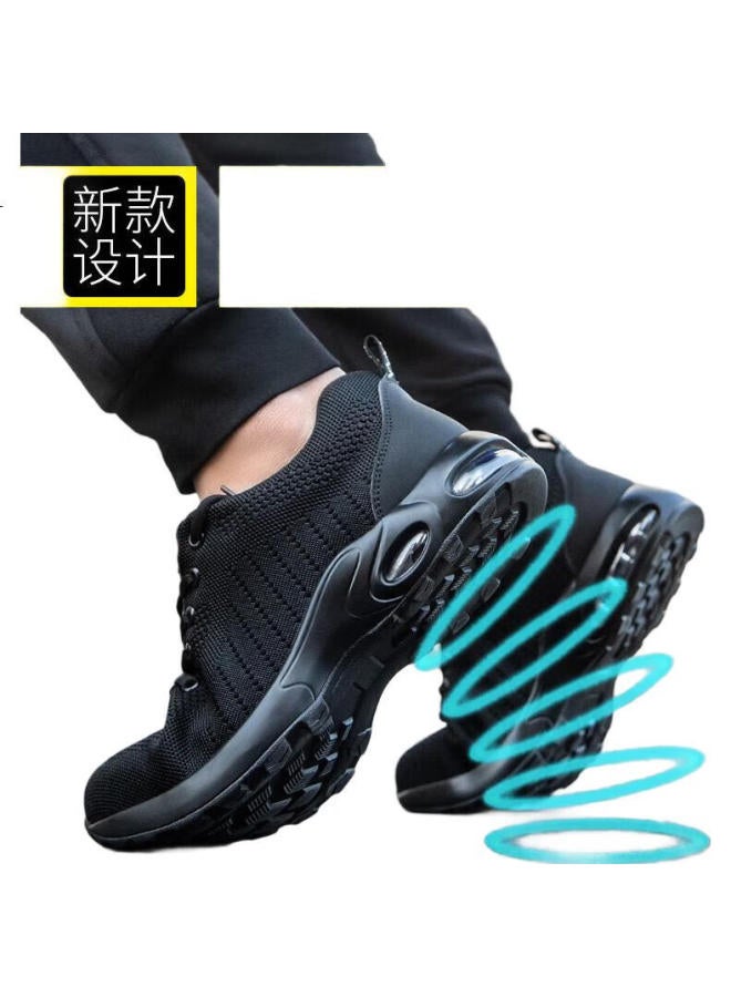 Jingtu Men'S Safety Shoes Wear-Resistant Comfortable Steel Toe Cap Anti-Smashing Anti-Piercing Lightweight Safety Work Shoes 9192 Size 44 - Image 1