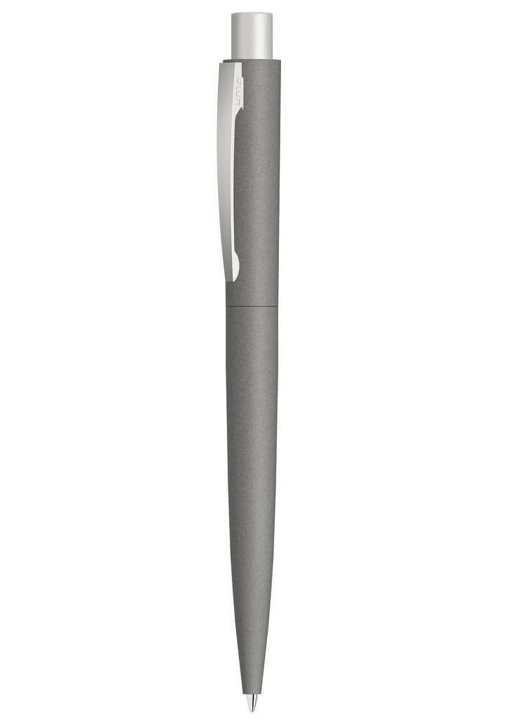 Uma Pack of 3 Retractable Metal Ballpoint Pen With Stone Look And Touch From UMA Made In Germany Dark Grey - Image 2