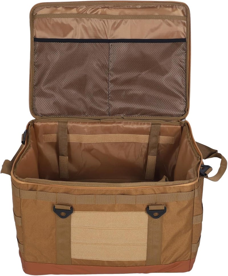 BROLEO Camping Storage Bag, 45L Large Capacity Collapsible Tactical Utility Tote Bag with Handles, Multifunction BBQ and Picnic Bag Organizer Trunk Organizer for Grocery Shopping Camping - Image 1