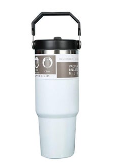 TIGER Stainless Steel Tumbler with Handle & Straw Lid – Vacuum Insulated Water Bottle, Leak-Resistant Flip Lid, Reusable for Home, Office & Car  - Image 1