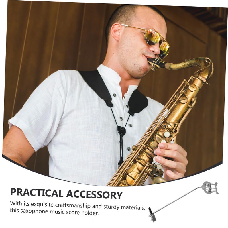 Saxophone Lyre Clip Holder Compact Score Reading Clip Space Saving Design - Image 5