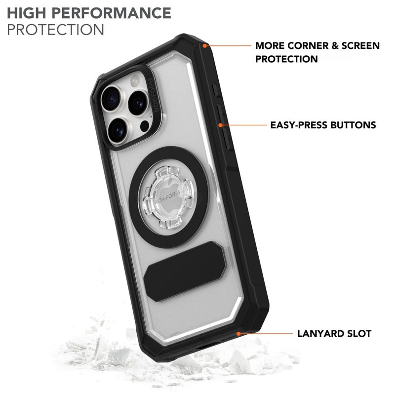 Rokform Crystal Case Compatible with iPhone 16 Pro Max, Magnetic Cover (Clear) - Image 3