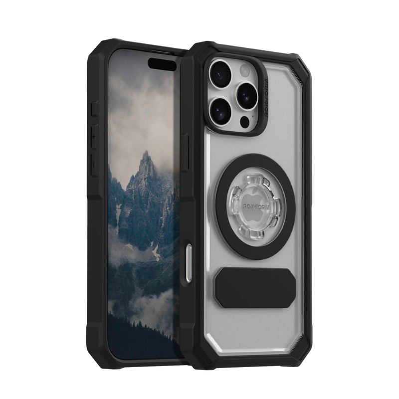 Rokform Crystal Case Compatible with iPhone 16 Pro Max, Magnetic Cover (Clear) - Image 1