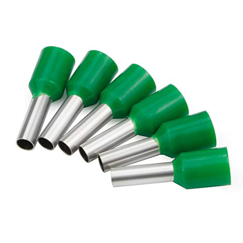 XHF 1000 PCS AWG 16/1.5mm² Wire Ferrules Insulated Copper Crimp Connectors, Crimp Pin Cord End Terminals Green - Image 2