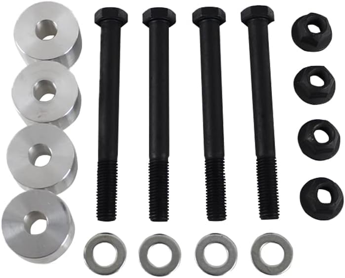 BST BSSP 831400 Suspension Lift Differential Diff Drop Kit with Skid Plate Drop Spacer Compatible with 20112019 CHEVY SILVERADO GMC SIERRA 2500HD 8LUG