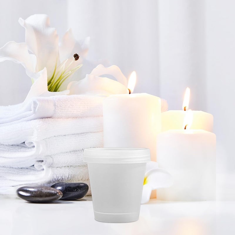 FAVOMOTO 5pcs 200g Matte Pp Cosmetic Cream Sample Jars Refillable Facial Cream Containers with Lids for Travel and Makeup Storage - Image 4