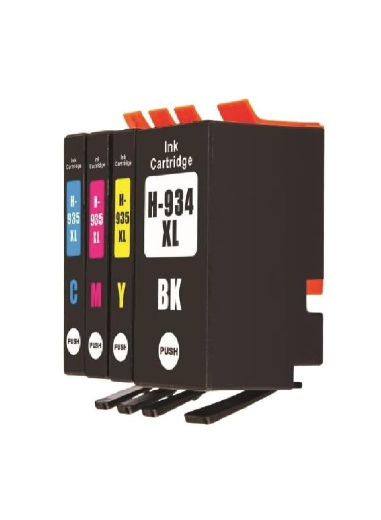 Reacon 934XL 935XL Full Combo Set This Compatible toner cartridge is suitable for Printer Ink HP OfficeJet 6100, 6800, 6812, 6815, 6820, 6822, 6825, 6830, 6835, 6836 (Black Cyan Yellow Magenta) - Image 2