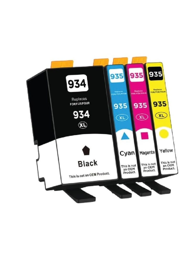 Reacon 934XL 935XL Full Combo Set This Compatible toner cartridge is suitable for Printer Ink HP OfficeJet 6100, 6800, 6812, 6815, 6820, 6822, 6825, 6830, 6835, 6836 (Black Cyan Yellow Magenta) - Image 3