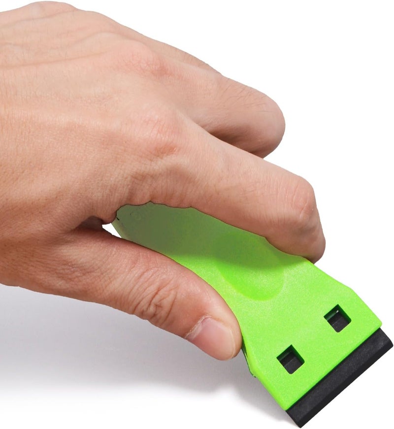 Ehdis 1.5" Plastic Razor Scraper with 10pcs Double Edged Plastic Blades for Removing Labels Stickers Decals on Glass Windows - Image 4