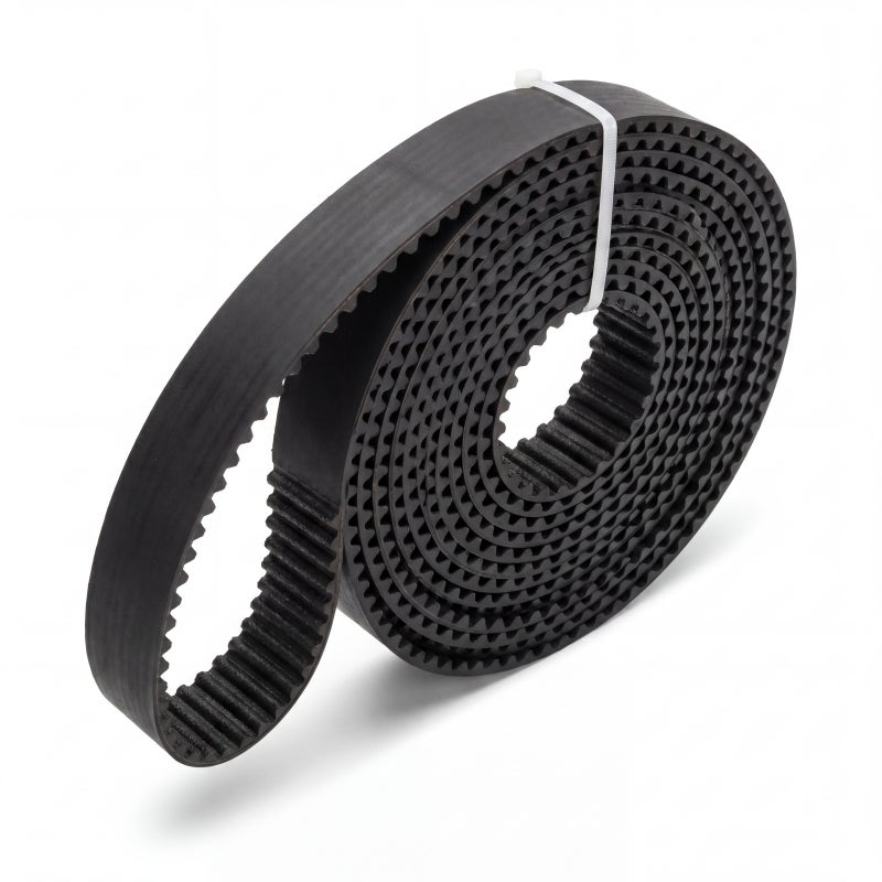 Garage Door Opener Belt 8mm Pitch 3.05mm Tooth Height Black Polyurethane Monobloc Construction - Silent Fluid Transmission High-Strength Steel Core Timing Belt for Residential Automatic Sliding Door S - Image 2