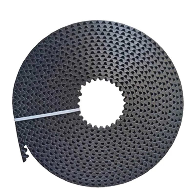 Garage Door Opener Belt 8mm Pitch 3.05mm Tooth Height Black Polyurethane Monobloc Construction - Silent Fluid Transmission High-Strength Steel Core Timing Belt for Residential Automatic Sliding Door S - Image 1