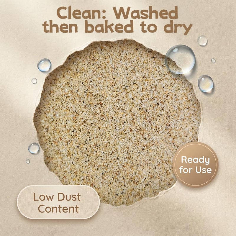 HappyFiller Natural Play Sand Coarse Silica Sand Vase Filler Unity Sand for Crafts,Wedding Ceremony,Sandbox,Home Decoration,2 LB - Image 2