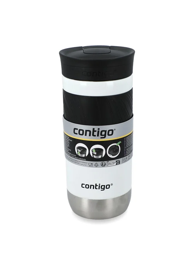 Contigo Byron 2.0 Snapseal Technology Vacuum Insulated Travel Mug Salt and Black 16 oz 2213010
