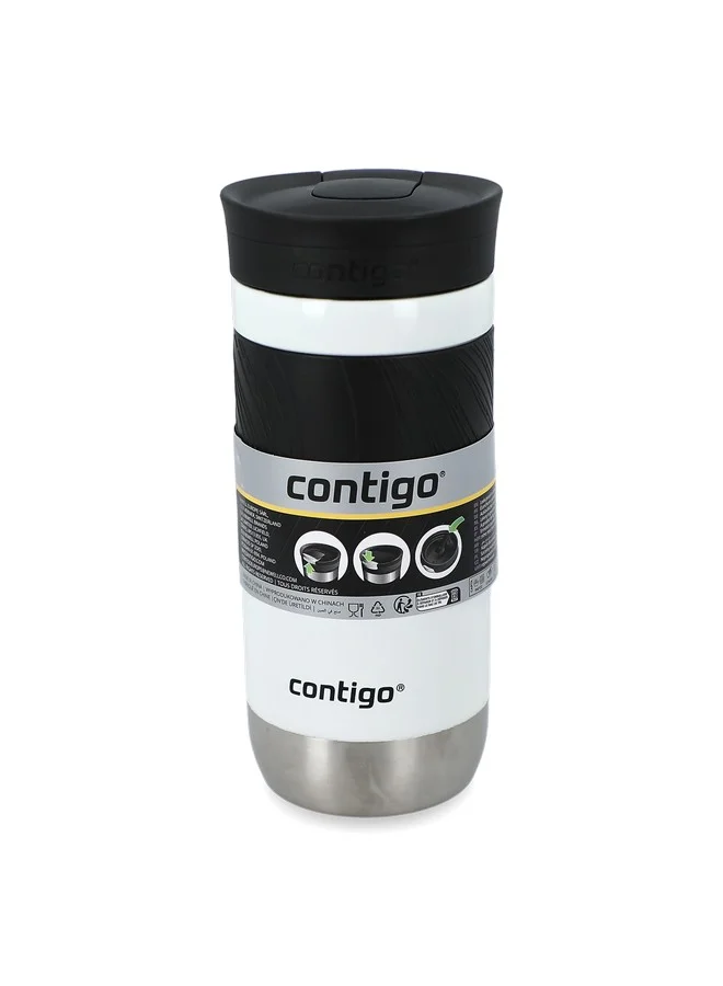 Contigo Byron 2.0 Snapseal Technology Vacuum Insulated Travel Mug Salt and Black 16 oz 2213010