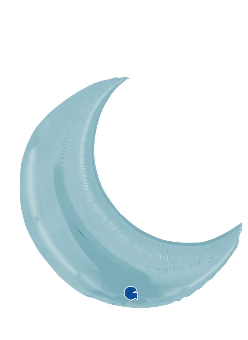 GRABO 31" Foil Balloon Moon Pastel Blue  - Image 1