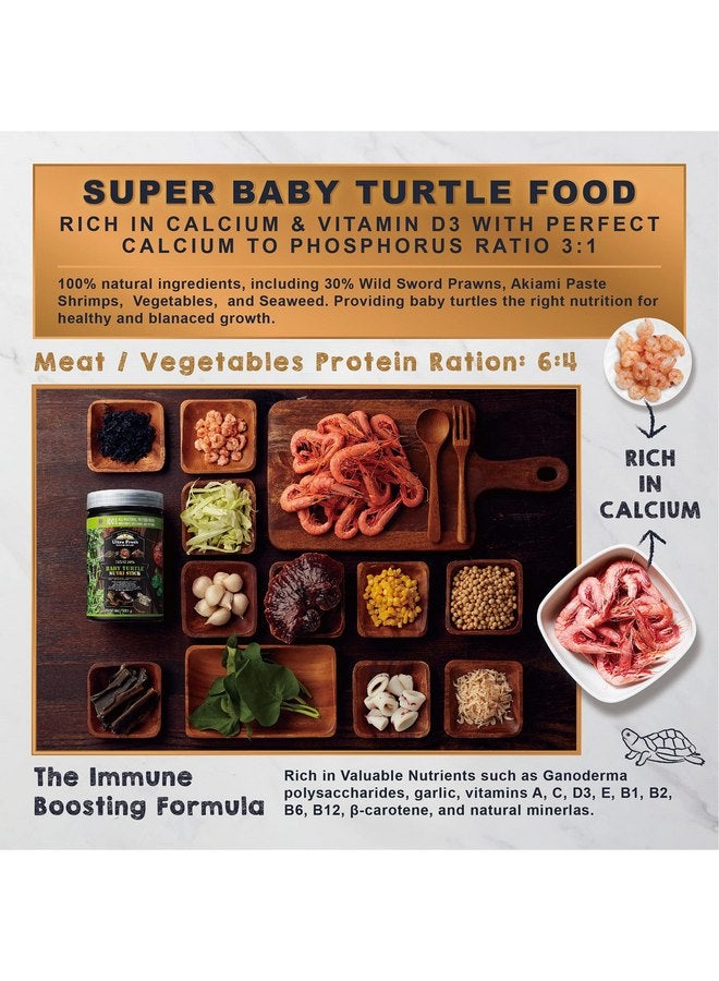 Ultra Fresh Ultra Fresh Floating Baby Turtle Food, All Natural Ingredients, Wild Sword Prawn, Calcium Vitamin D Enriched for Picky Aquatic Baby Turtles, Baby Turtle Nutri Stick 1.6 oz  - Image 3