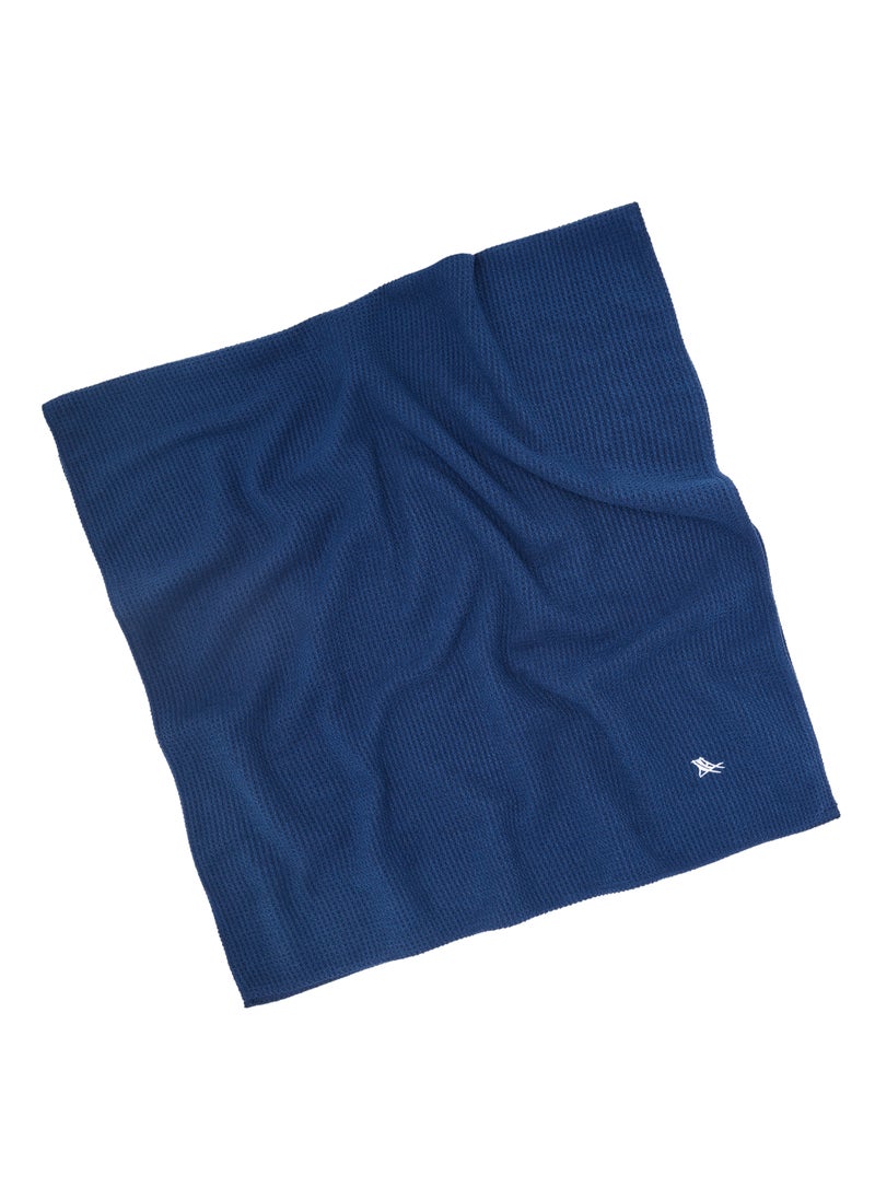 Dock & Bay Dock & Bay Bath Towel, Waffle Fabric Shower Towel for Home, Quick Dry, Super Absorbent, 100% recycled, Extra Large (180 x 90 cm)  - Nautical Navy  - Image 3