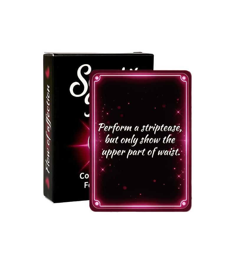Couples Intimacy Card Game 50 Adult Sensual Dialogue Cards Sensory Key Romantic Game Perfect Valentine Anniversary Birthday Christmas Gift For Date Nights And Intimate Activities - Image 1