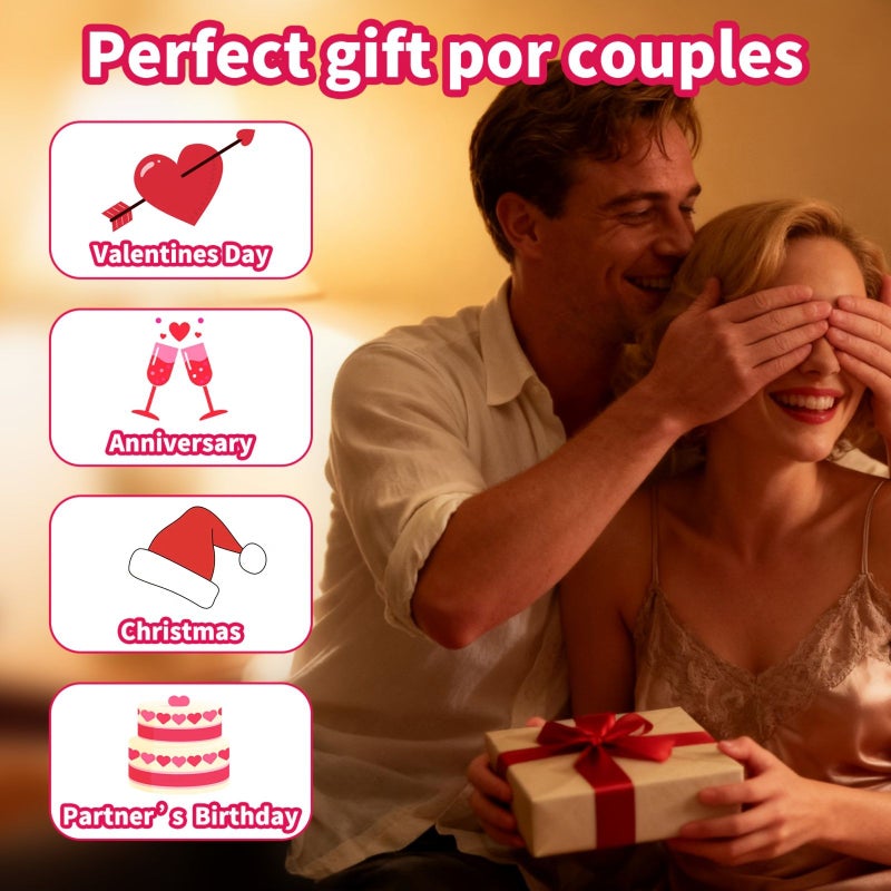Couples Intimacy Card Game 50 Adult Sensual Dialogue Cards Sensory Key Romantic Game Perfect Valentine Anniversary Birthday Christmas Gift For Date Nights And Intimate Activities - Image 2
