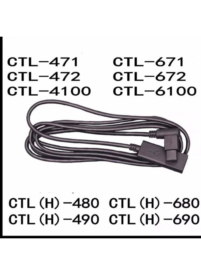 Xivip كابل شحن USB لنقل البيانات سلك طاقة متوافق مع وكم-إنتيوس CTL480 CTL490 CTL690 CTH480 CTH490 CTH680 CTH690 وكم بامبو CTL-4100WL CTL470 CTL471 CTL671 CTL680 CTH470 - Image 5