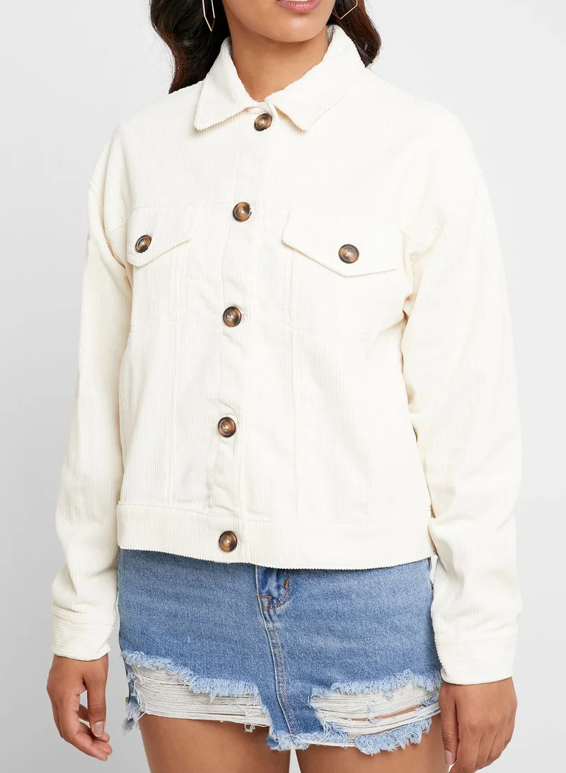 FOREVER 21 Button Down Corduroy Jacket