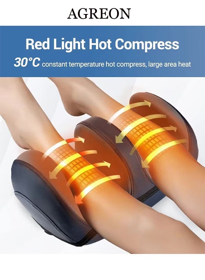 AGREON Electric Foot Massager Shiatsu Heat Kneading Massage Hot Compress Deep Relaxation Relieve Fatigue Foot Spa Electric Calf Massager Machine For Pain Relief And Improving Blood Circulation - Image 5