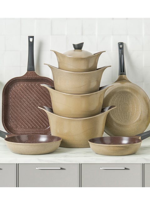 12 Piece Granite Cookware Set.