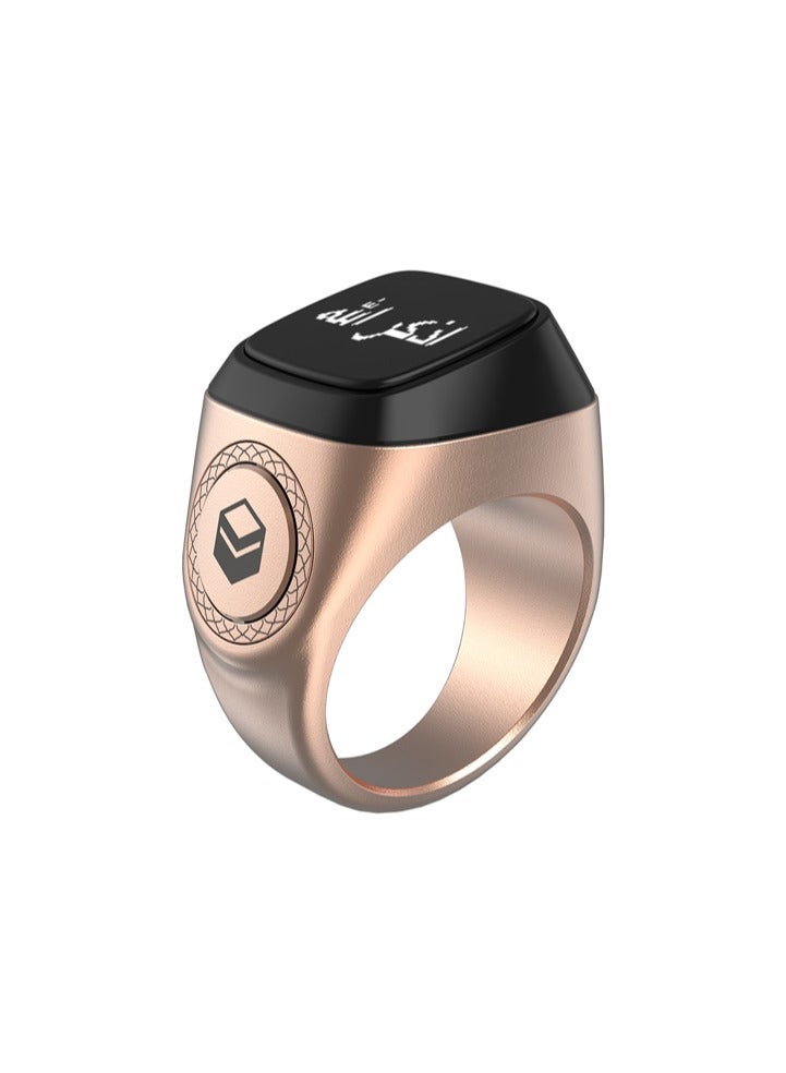 iQIBLA - Smart Tasbih Zikr Aluminum Ring  - Rose Gold - 20mm - Image 4