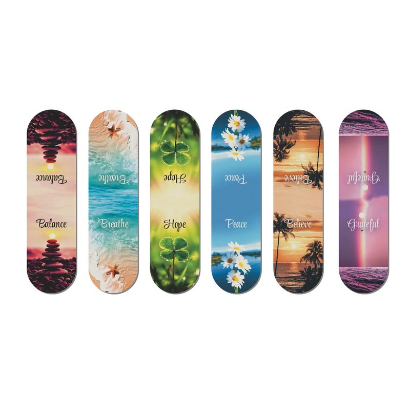 Papboo Pack of 6 Spiritual Bookmarks,Matte Finished Gifts for Book Readers Writers,Aesthetic Bookmarks - Image 4