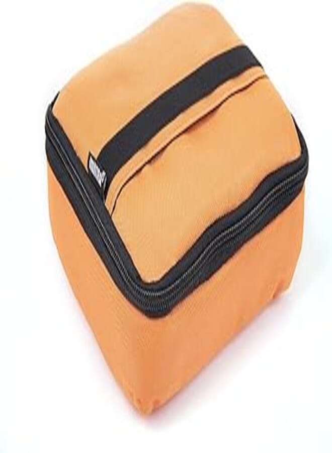 Mintra Unisex Printed Cooling Bag+ Lunch Box 1.4L Orange (19 X 16 Cm)