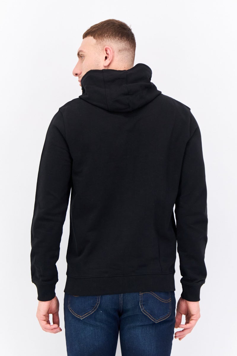 Penfield سويت شيرت بقلنسوة للرجال بشعار العلامة التجارية بأكمام طويلة، أسود - Image 3