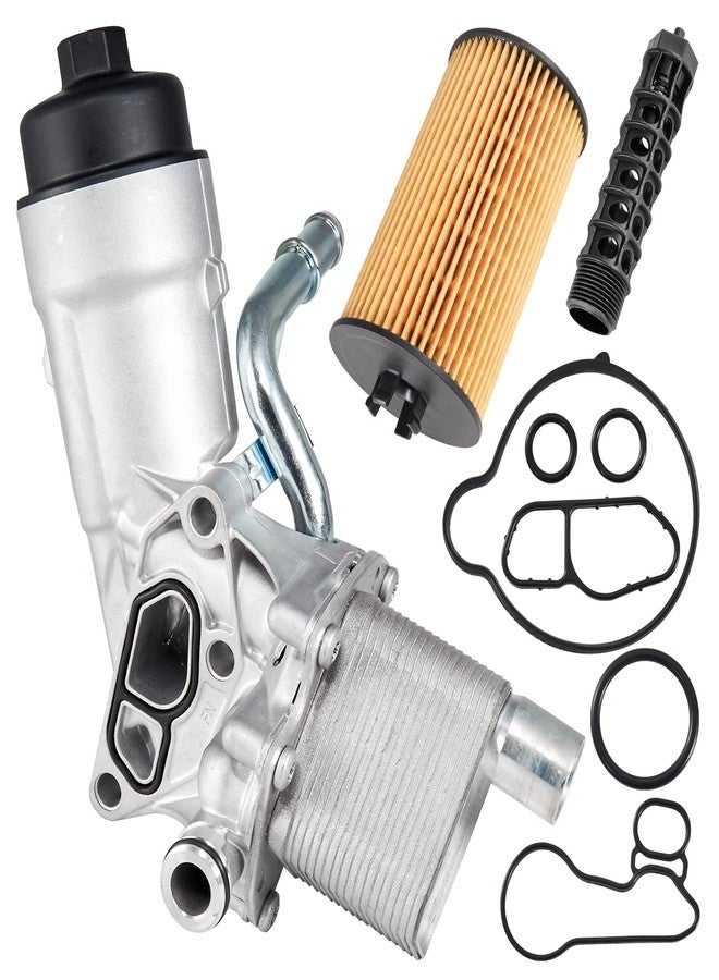 AUTOBABA 55566784 Engine Oil Cooler Filter Housing Kit with Extra Gaskets Compatible with 2011-2021 Buick Encore Chevy Cruz Cruze Limited Sonic Trax 1.4L Replaces 55566784 650039 88179-91400 - Image 1