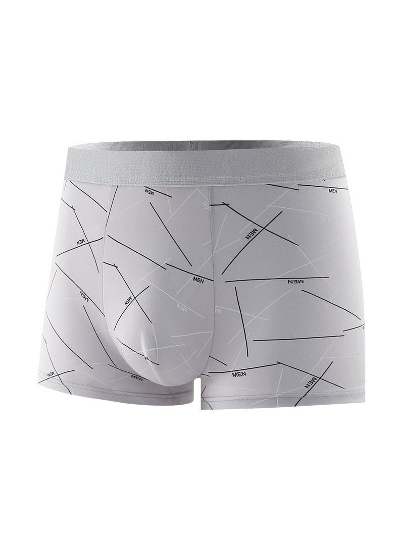 Boxed Men's Printed Breathable Four Corner Underwear Of 4 Pieces  - Image 4