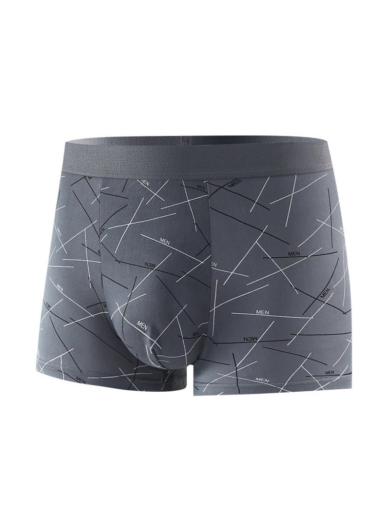 Boxed Men's Printed Breathable Four Corner Underwear Of 4 Pieces  - Image 3