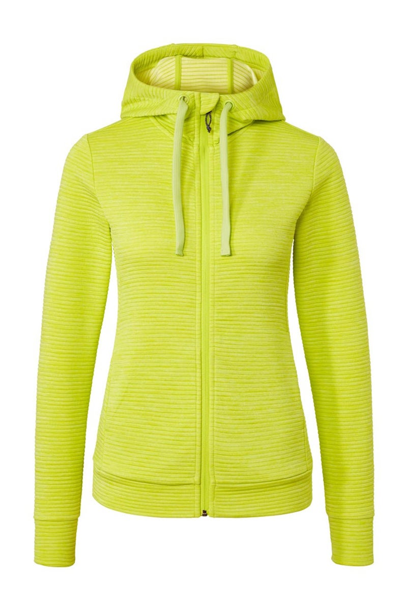 Tchibo Women Stripe Hooded Jacket, Lime Green  - Image 2