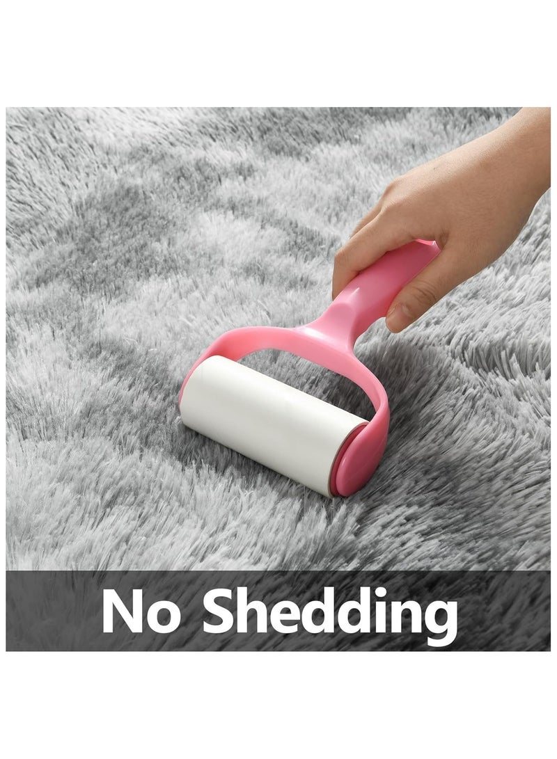 Soofam Shaggy Floor Rug, Soft Fluffy Carpets For Living room, Kids Rugs, Modern Area Rug For Bedroom, Upgrade Anti-skid Rectangular Fuzzy Rug, Large Living Room Rugs (Light Gray, 160 * 230cm) - Image 4