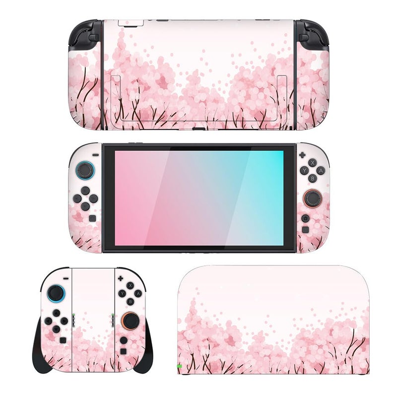 PEYANZ Vinyl Skin Compatible with Nintendo Switch 2(2025) | Dockable Protective Cover | Cute Pink Kawaii Anime Vinyl Wrap Decal Cover | Easy Installation | Bubble-Free [Sakura] - Image 5