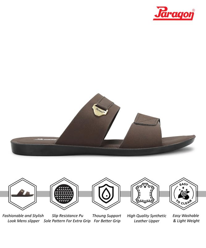 PARAGON PUK2240G Men's Slip On Sandals | Trendy Casual Slip-on Sandals with Cushioned Footbed and Durable Construction | Perfect for Everyday Casual Wear - Image 3