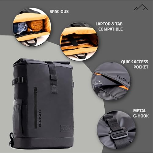 Tripole Tusker Roller Top Laptop Backpack for Daily Use and Travelling | Water-repellent fabric, Anti Theft Pockets and Expandable size - Image 5