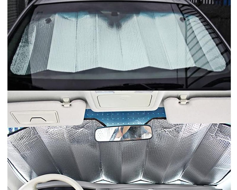 Selifaur - 60x130 cm Foldable Auto Front/Rear Window Car Windshield Sun Shade for Creta - Image 4
