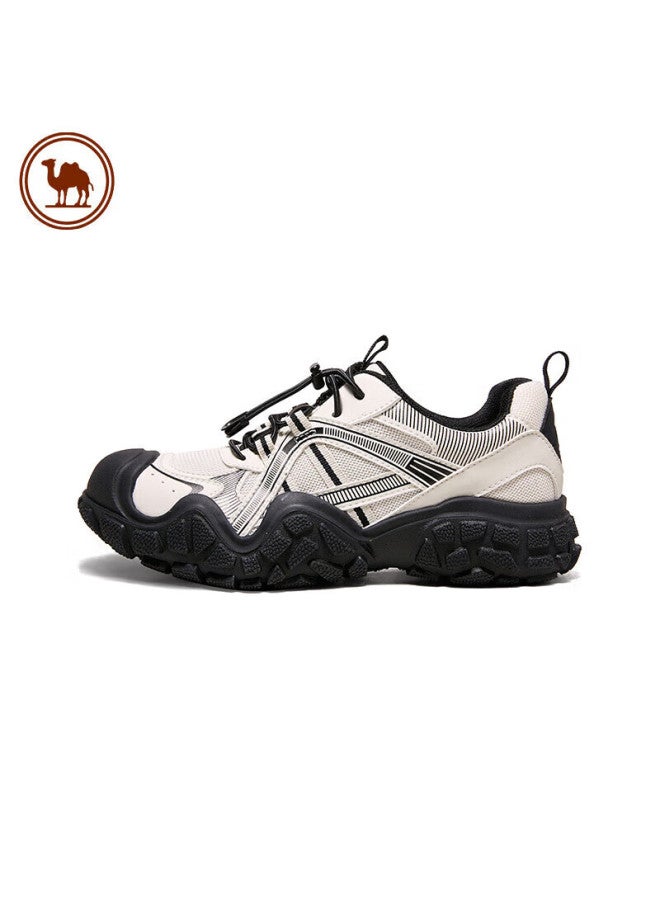 CAMELJEANS Camel Brand White Deer Style Women's Outdoor Hiking Shoes Ugly Cute Shoes Casual Sports Shoes P24a245634 Black And White Size 35 - Image 4