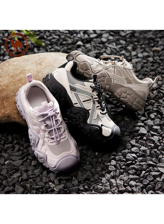 CAMELJEANS Camel Brand White Deer Style Women's Outdoor Hiking Shoes Ugly Cute Shoes Casual Sports Shoes P24a245634 Black And White Size 35 - Image 2