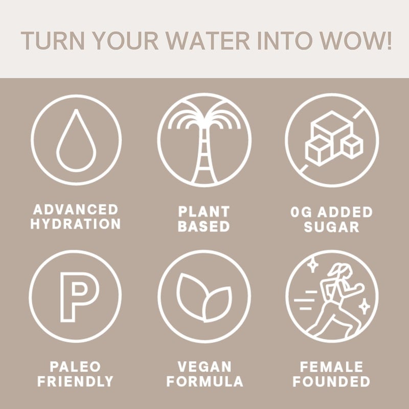 Cure Hydration مشروب الكتروليت النباتي من كيور هيدرايشن - مسحوق تخفيف الجفاف بدون سكر مضاف مصنوع من ماء جوز الهند - غير معدل وراثيًا - نباتي - علبة تحتوي على 8 أكياس - نكهة الفواكه الاستوائية - Image 5