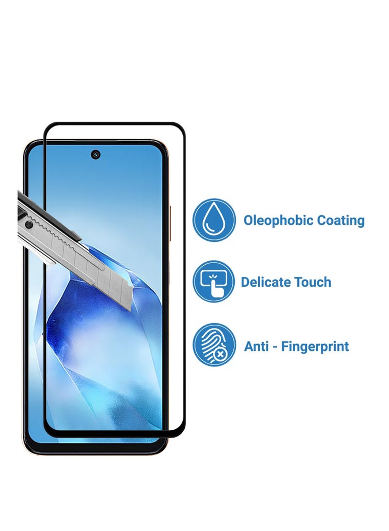 حماية شاشة لجهاز itel Power 70 – واقي شاشة زجاجي مقسى من الحافة إلى الحافة، عالي الشفافية، لمسة رقيقة، مضاد للانفجار، حواف دائرية سلسة، تركيب سهل - Image 3