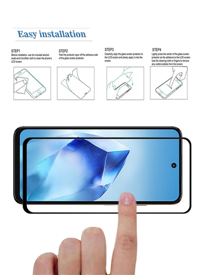 حماية شاشة لجهاز itel Power 70 – واقي شاشة زجاجي مقسى من الحافة إلى الحافة، عالي الشفافية، لمسة رقيقة، مضاد للانفجار، حواف دائرية سلسة، تركيب سهل - Image 4