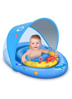 Baby Pool Float With Upf50+ Sun Protection Canopy & Toy Play Console For Infant Toddler Adjustable Safety Seat For 336 Months - pzsku/Z95DC756001D2F579D0A3Z/45/_/1689331873/006448c7-a173-4f01-bbc2-09672740c387