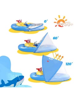 Baby Pool Float With Upf50+ Sun Protection Canopy & Toy Play Console For Infant Toddler Adjustable Safety Seat For 336 Months - pzsku/Z95DC756001D2F579D0A3Z/45/_/1689331876/1399c8af-78a1-486a-a6eb-9382fc606556